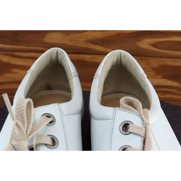 ECCO Women Size 40 M‎ Beige Fashion Sneakers Leather - Picture 3 of 8